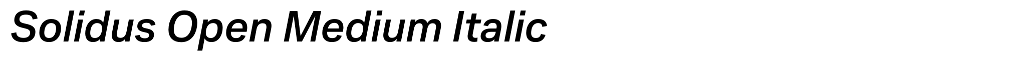 Solidus Open Medium Italic image